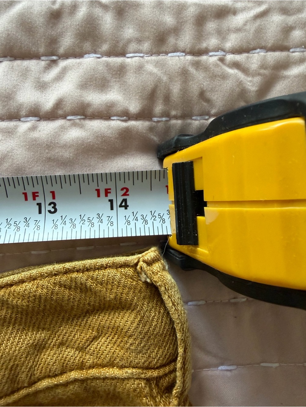 Pilcro Golden Mustard High-Rise Wide Leg Pants - Picture 7 of 7